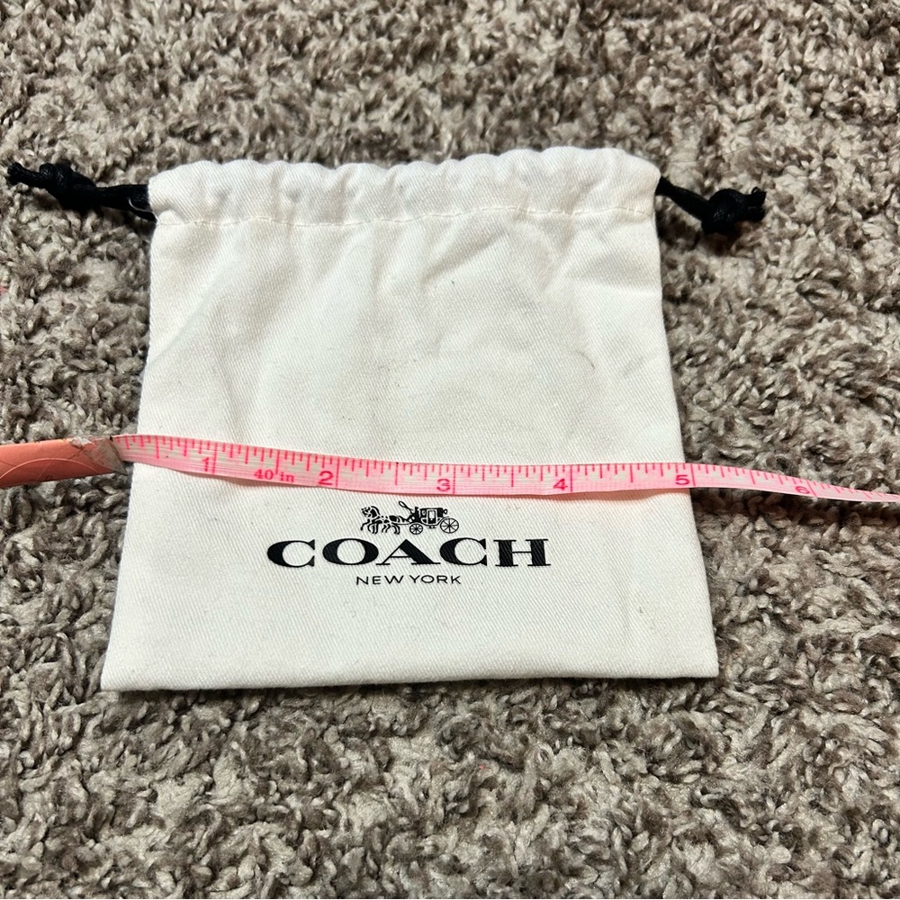 Coach Jewelry Drawstring Pouch Dust Bag - Picture 4 of 5